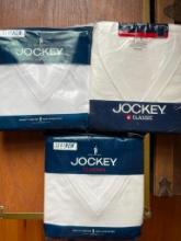 Group of 3 Jockey V Neck TShirts - Size Large