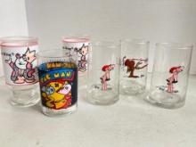 Group of 6 Vintage Drinking Glasses