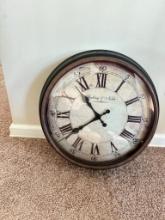 Sterling and Noble Plastic Battery Operated Wall Clock