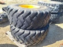 (2) Michelin 20.5R25 XTLA Tires