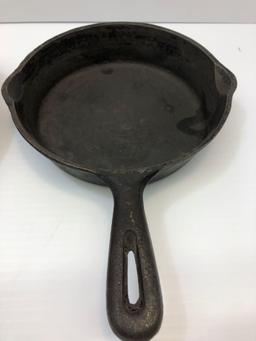 2 cast iron skillets(1- Taiwan,1- WAGNER WARE)