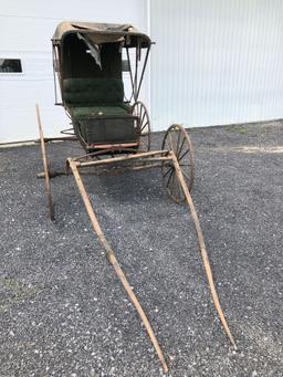 Antique horse drawn doctors carriage (made in NEWPORT PA; PERRY COUNTY; SNYDER&KAHLER) (cannot ship)