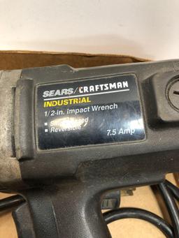 CRAFTSMAN electric 1/2" reversible impact wrench,SNAP ON 1/2" impact sockets