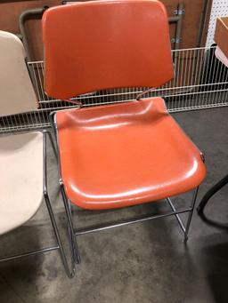 Retro plastic chairs