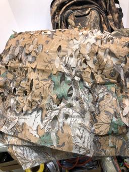 FIELD LINE Camouflage backpack,hood,camo material