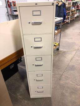 5 drawer metal file cabinet