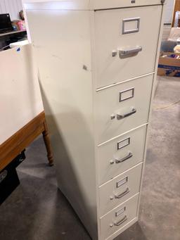 5 drawer metal file cabinet