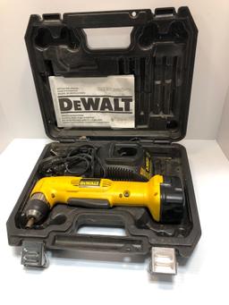 DEWALT(DW965) right angle 12v cordless drill/case