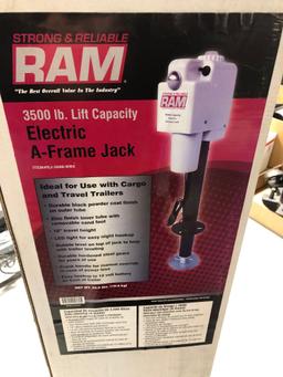 RAM 3500 LB capacity Electric A-Frame Jack(NIB;item #EJ-3508-WBX)
