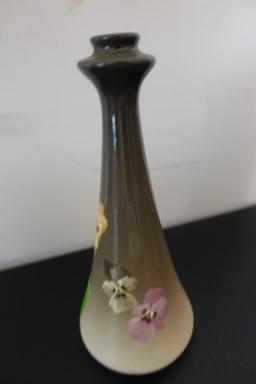 ANTIQUE ROZANE WARE ROYAL BUD VASE 8 INCH TALL WITH FLORAL PAINTING
