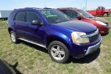 #5905 2005 CHEVY EQUINOX 105855 MILES AM FM CD PLAYER SUN ROOF COLD AC GOOD