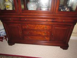 Lighted China Cabinet, 65" x 17", 86" High