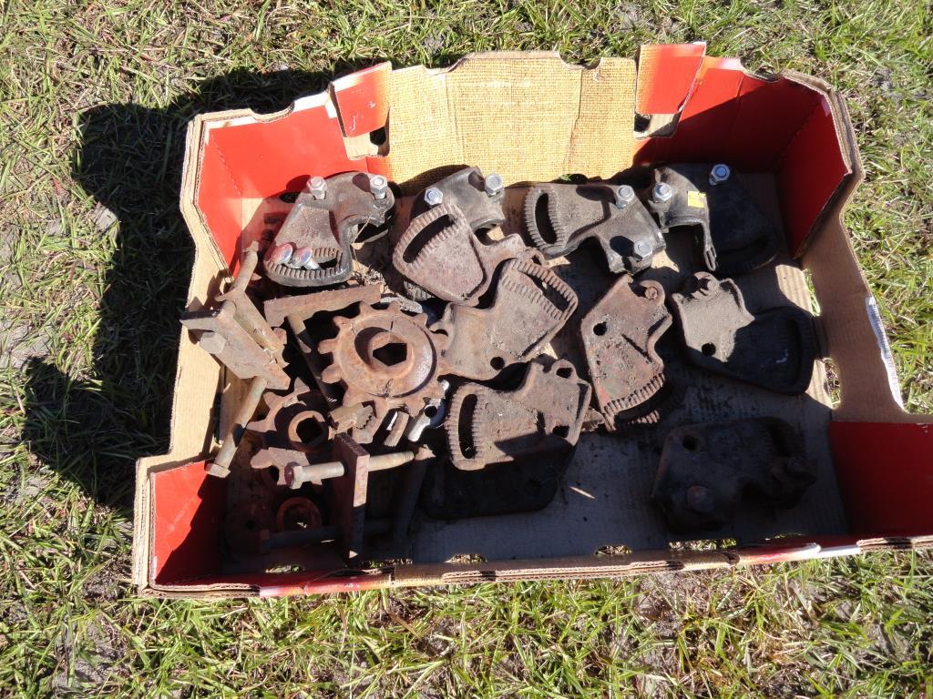 (9) Assorted Cultivator Stem Brackets, Some New,