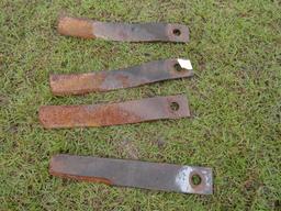 (4) Rotary Cutter Blades - 1 1/2" Shaft Size 22"