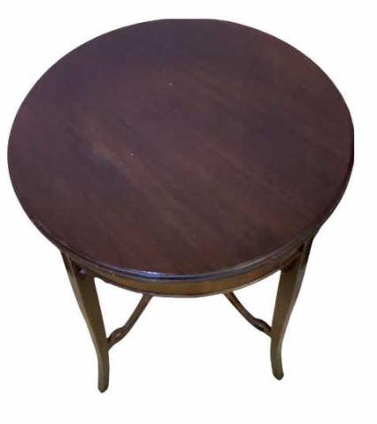 Round Mahogany Side Table