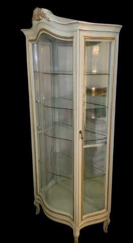 French Provincial Curio Cabinet - 32" x 15", 74"