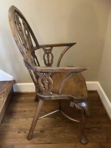 Maitland-Smith Carved Arm Chair