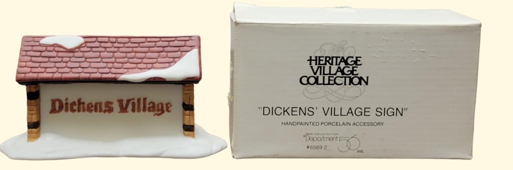 Department 56-"Dickens' Village Sign" 6569-2