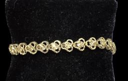 14 K Yellow Gold 7" Bracelet--8.2 Grams