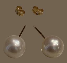 (3) Pair of Pierced Earrings:  (2) Pair of Opal