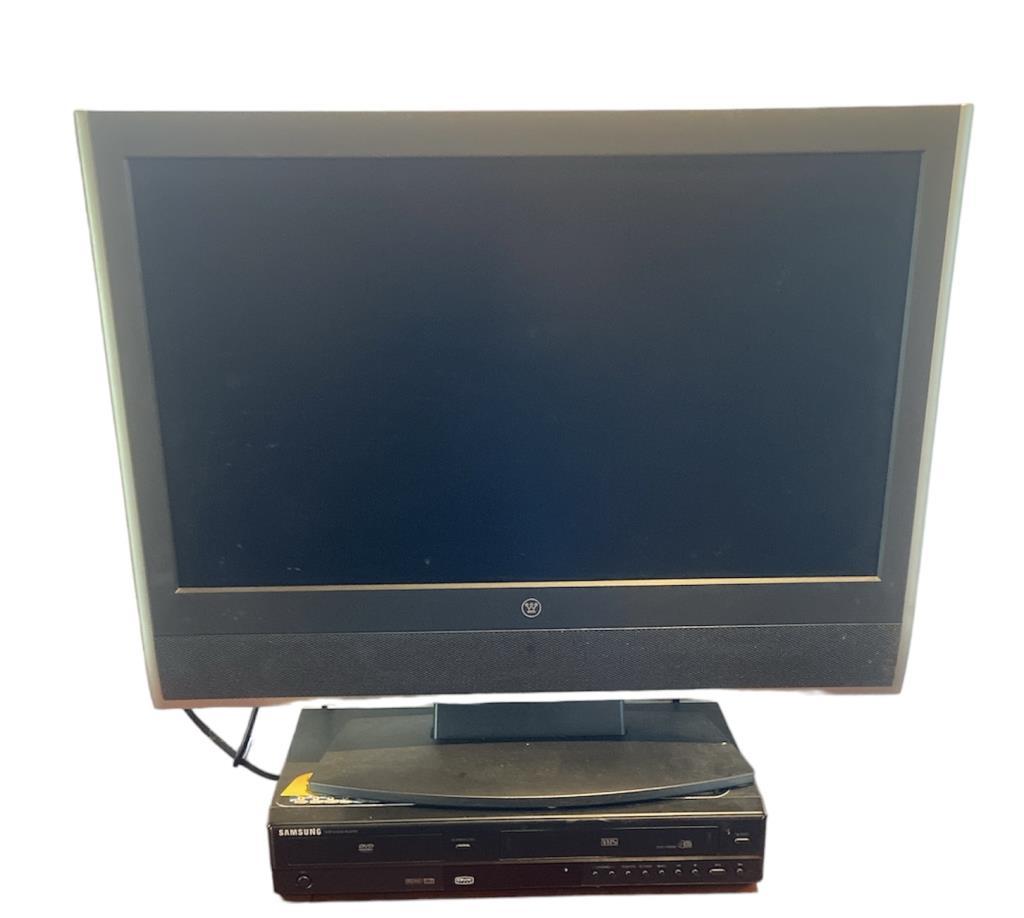 Westinghouse 27” TV and Samsung VHS/DVD Player -