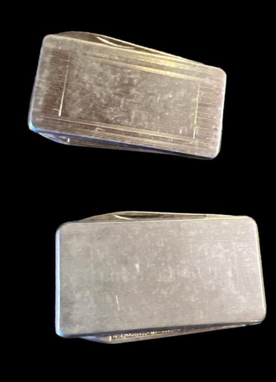 (3) Vintage Money Clips/Two Blade Folding