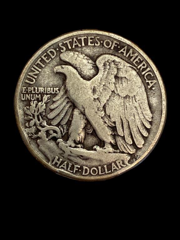 1946 Liberty Walking Half Dollar--No Mint Mark