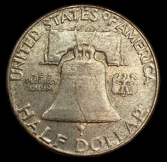 1950 Franklin Half Dollar--No Mint Mark