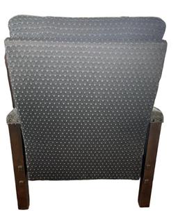 Wood & Upholstered Reclining Chair