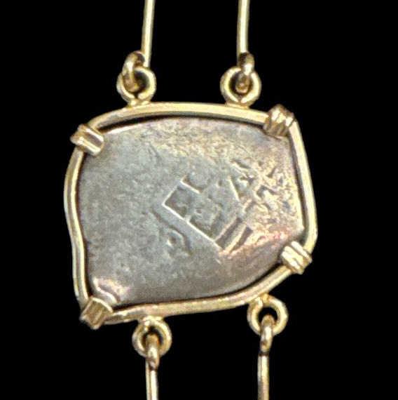Spanish Treasure (5) Two Reales Coin  Bracelet in