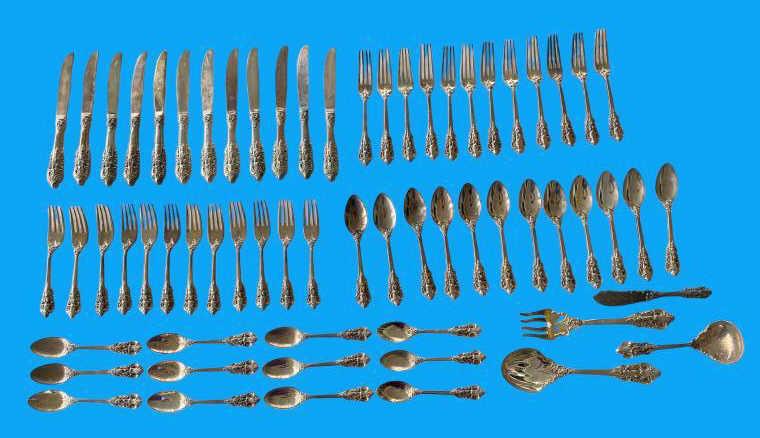 Set of Silver Plate Flatware (China):