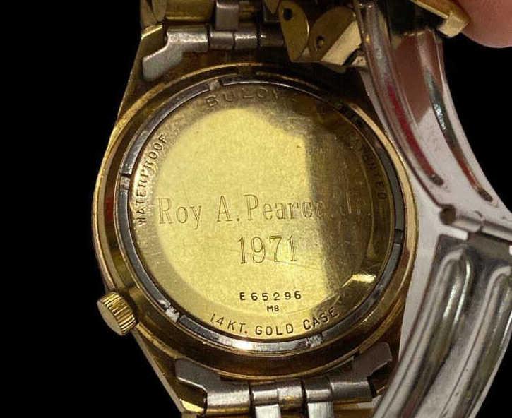 Bulova Accutron 14 Kt Gold Case Men's Watch