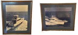 (2) Framed and Matted Photographs - 25 1/2” x 2