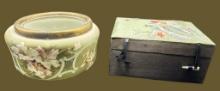 Nakata Dresser Jar (Missing Lid) 8” D 5” H and