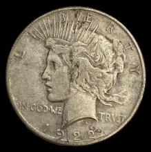1922 Peace Silver Dollar—No Mint Mark