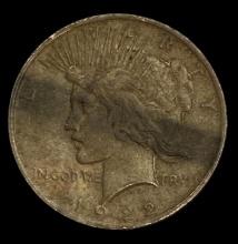 1922 Peace Silver Dollar—No Mint Mark
