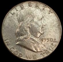 1950 Franklin Half Dollar--No Mint Mark