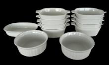 Assorted Corning Ware Dishes: (8) Vintage