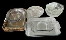 Assorted Glass Baking Dishes Including Anchor