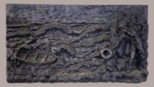 Cast Plaster Wall Hanging - 49 1/2” x 27 1/2”