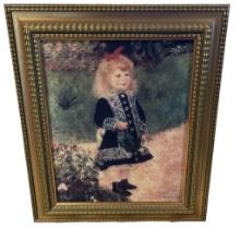 Framed “Girl with Watering Can"� Renoir