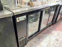Avantco 73” 3 Sliding Glass Door Back Bar Cooler, Refrigerator