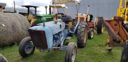 FORD 600 TRACTOR W/CANOPY, WIDE FRONT END, 3 PT., 5280 HOURS, 540 PTO, NEW