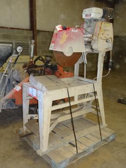 EDCO Model GMS20/11H Tile Saw, s/n 1699, powered by Honda gas engine. (UNIO