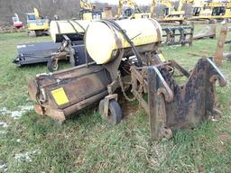 JRB 9' Hydraulic Broom, with water system (544's/WA270) (AL-344) (Derry Lane - Blairsville)