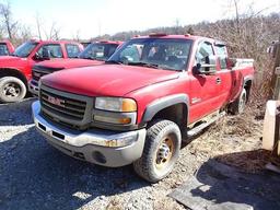 2006 GMC Model 3500, 4x4 Extended Cab Pickup Truck, VIN# 1GTHK39D76E191478, powered by Duramax 6.6L