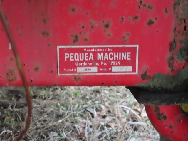 PEQUEA Model 818, 8' x 18' Hay Wagon, s/n 2717, equipped with 8' sides, wagon steer, and 9.5L-15SL