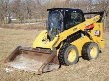 2019 CATERPILLAR Model 262D3 Skid Steer Loader, s/n ZB200544, powered by Cat C3.3B diesel engine and