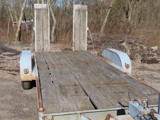 1994 WARD Tandem Axle Tag-A-Long Trailer, VIN# 8201844, equipped with 16' level deck, 5' ramps, 96"