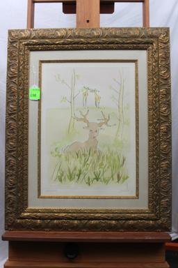 Salvador Dali, The Sick Deer, lithograph, 565mm x 760mm, signed and numbere